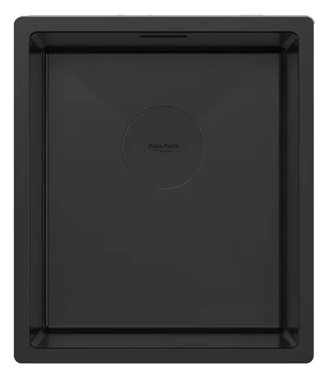 Кухонная мойка Paulmark Next 38 UNI (380*440) Матовый черный NANO PVD