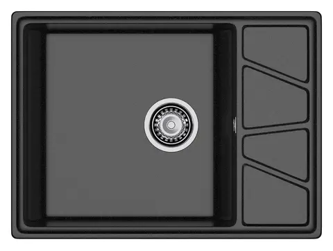 Кухонная мойка Granfest Vertex 680L (680*500) Черный