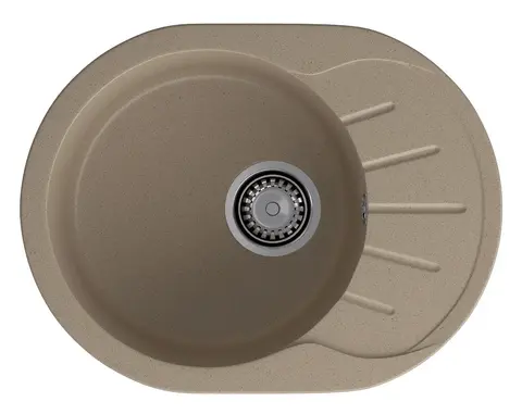Кухонная мойка Granfest Rondo 580L (579*445) Песочный