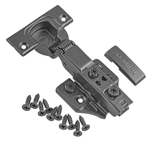 Петля 3D Premial Presto полунакладная с довод. Н=0 Black (044406)