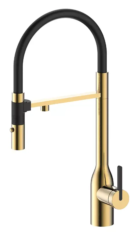 Смеситель Paulmark Magneto One Светлое золото LG