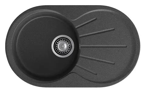 Кухонная мойка Granfest Rondo 750L (746*455) Графит