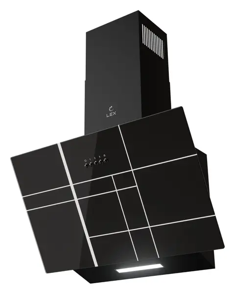 Наклонная вытяжка LEX MOZA 600 R1 BLACK