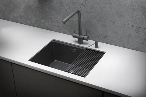 Кухонная мойка Granula KS-6045U (600*445) Графит Матовый