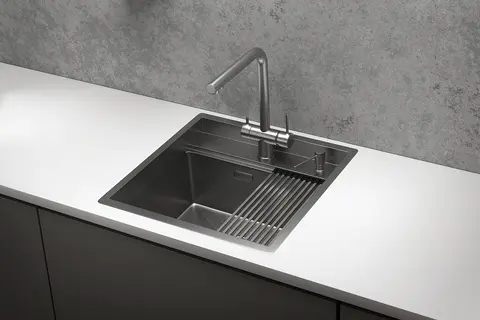 Кухонная мойка Granula KS-5051 (500*510) Сталь Сатин