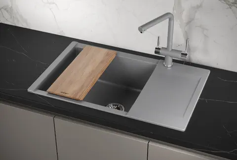 Кухонная мойка Granula ES-7807 (780*500) Алюминиум