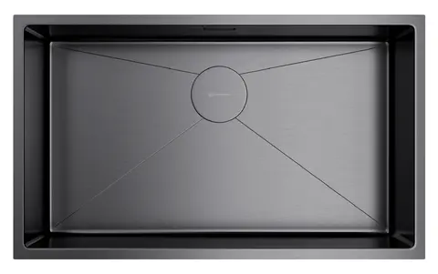 Кухонная мойка Omoikiri Taki 74-U/IF-GM (4993498) вороненая сталь