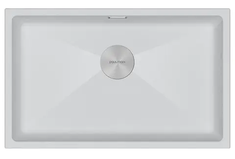 Кухонная мойка Paulmark Lumi 74 UNI (740*460) Белый матовый 431/WH